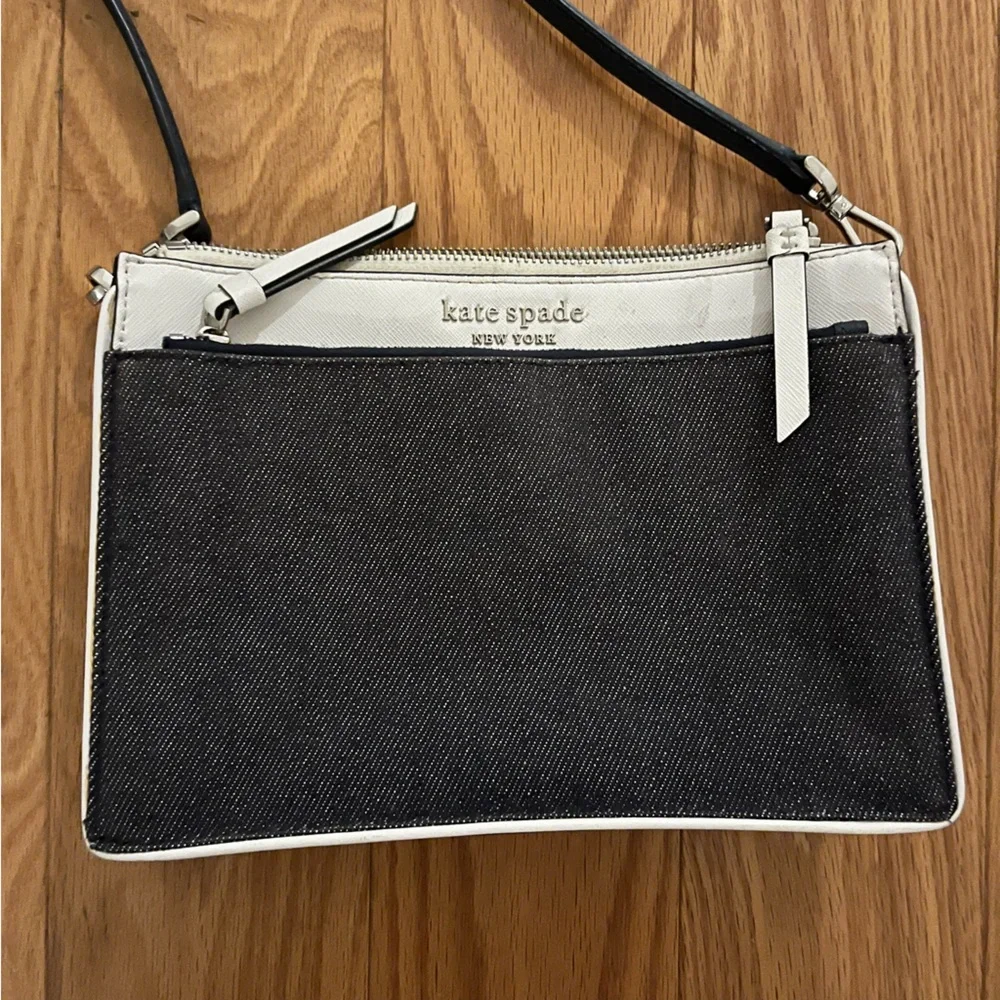 Kate spade white/denim crossbody purse - Picture 6 of 10